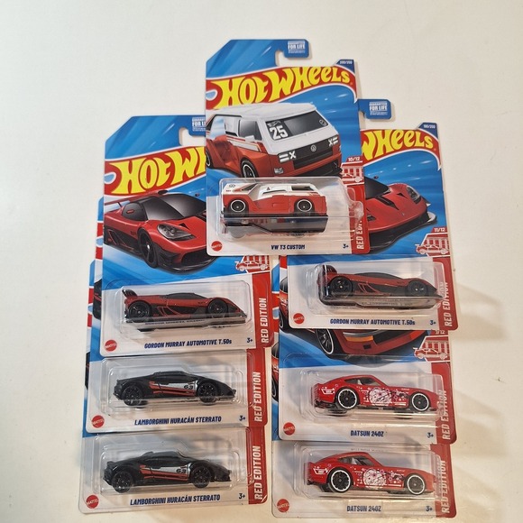 Hot Wheels Other - Hot Wheels Target Red Edition T3 / Gordon Murray/ Datsun 240z / Lamborghini